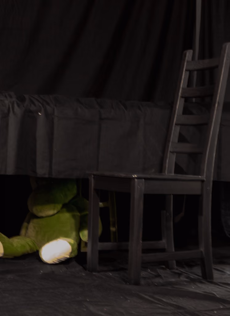 Aujourd’hui c’est le noir complet pour travailler la lumière, mais ça ferait une bonne cabane pour le petit, ou un hippopotame vert… - #DCAout